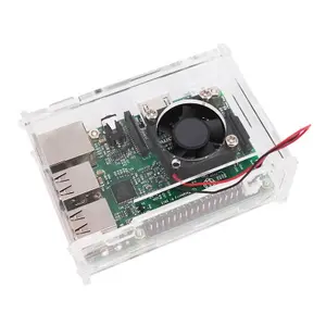 Estuche acrílico transparente para Raspberry Pi 3B + Módulo de computadora