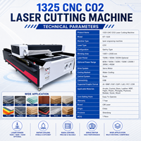 Machine laser CO2 CNC Shandong Chenmai 1325 1300 2500mm 150W 180W 300W pour acrylique, bois, MDF, caoutchouc, cuir, papier