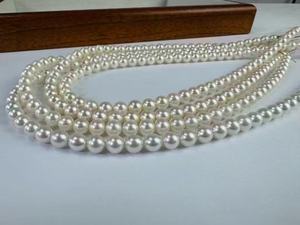 Fili <span class=keywords><strong>di</strong></span> <span class=keywords><strong>Perle</strong></span> <span class=keywords><strong>Akoya</strong></span> Giapponesi <span class=keywords><strong>di</strong></span> Alta Qualità all'Ingrosso, 5-6mm, <span class=keywords><strong>Perle</strong></span> Rotonde con Finitura Aurora, Utilizzate per Realizzare Collane <span class=keywords><strong>di</strong></span> <span class=keywords><strong>Perle</strong></span> <span class=keywords><strong>di</strong></span> Lusso - Product Image 5