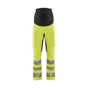 BLAKLADER - 710016423399L Pantalones premamá elásticos de 4 vías hi-Vis para mujer Amarillo/Negro-EAN 7330509695074 ROPA DE TRABAJO DE 2017 - Product Image 1