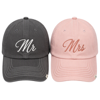 Casquette de baseball formelle en sergé de coton personnalisée OEM pour mariage, avec impression en relief de la lettre BRIDE, pour la fête nuptiale, 6 panneaux, visière incurvée, vente en gros