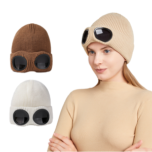 Bonnet d'hiver unisexe avec doublure en laine, vente en gros, idéal pour le ski, les sports, les voyages, bonnet tricoté chaud, applicable à la plage - Product Image 1