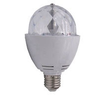 Mini boule magique LED RGB à commande vocale et à distance, lumière rotative multicolore pour DJ, discothèque, fête à domicile, tension universelle