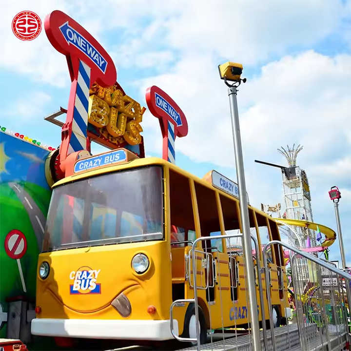 Wave Crazy Bus Fairground Theme Park Entertainment Kiddie Game ...