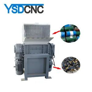 ysdcnc 300 model New Technology Used Tyre Tire Glass Bottle Plastic shredder Recycling machine for Sale