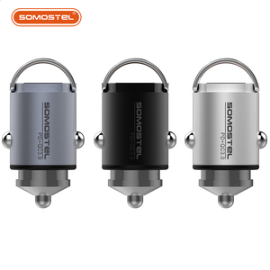 <span class=keywords><strong>Chargeur</strong></span> de voiture SOMOSTEL PD & QC 30W à charge rapide USB Type-C en aluminium pour voiture - Product Image 3