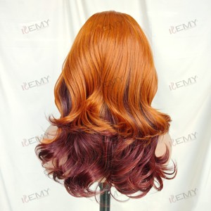 KEMY capelli di alta qualità senza colla 13*6 HD capelli sintetici biondo corpo sciolto onda evidenziazione <span class=keywords><strong>parrucca</strong></span> da <span class=keywords><strong>donna</strong></span> nera trasparente - Product Image 4