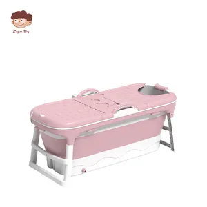 XIAOTANGLANG — baignoire pliante Portable, compacte avec siège pour adultes, baignoire d'angle moderne,