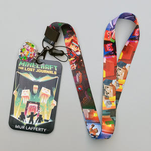 Porta Tarjetas de Estudiante, <span class=keywords><strong>Tarjeta</strong></span> de Metro, <span class=keywords><strong>Tarjeta</strong></span> de Autobús con Diseño de <span class=keywords><strong>Minecraft</strong></span>, Cordón Largo - Product Image 4