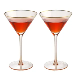 Bicchieri di Champagne con stelo in vetro di vino rosso personalizzato popolare di lusso all'ingrosso
