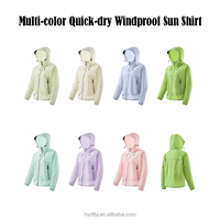 Veste de sport d'été unisexe légère coupe-vent softshell imperméable à séchage rapide protection UV respirante à manches longues