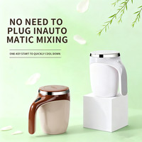 Mug à café électrique en acier inoxydable avec logo personnalisé, nouvelle arrivée, fonction d'auto-mélange automatique portable pour tasse à induction