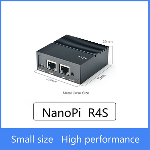 เราเตอร์พกพา FriendlyElec <span class=keywords><strong>Nanopi</strong></span> <span class=keywords><strong>R4S</strong></span> ขนาดเล็ก รองรับ OpenWRT พร้อมพอร์ตอีเธอร์เน็ตแบบ Dual-Gbps หน่วยความจำ 4GB LPDDR4 ใช้ชิป RK3399 สำหรับ IoT - Product Image 3
