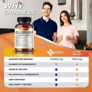 זול יותר באיכות גבוהה קפסולות תוספת הרזיה עם שמן כורכום תפוחים חומץ תפוחים חומץ תפוחים - Product Image 4