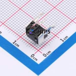 BX-TS-26-667ZJ Tactile Switch Through hole Component THT-4P,6x6mm Switch Single Pole Single Throw Round Button 2.6N Through Hole - Product Image 2