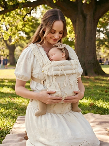 <span class=keywords><strong>Porte</strong></span>-bébé de luxe ergonomique en coton de qualité supérieure, haute capacité de charge, pour bébés de 0 à 3 ans, certifié CPC CE, pliable et facile à ranger - Product Image 2