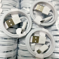 Câble Micro USB de charge rapide 2A de 1m en gros, conducteur en cuivre pur, chargeur de données USB Micro pour téléphones portables et ordinateurs (code-barres)