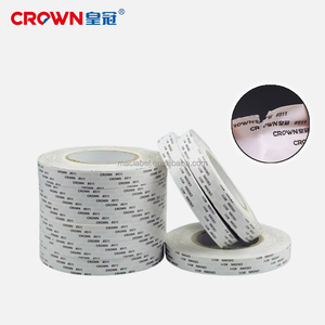 Crown 511 512 513 Çift Taraflı Basınca Duyarlı Bant Rulosu Yüksek Sıcaklığa Dayanıklı Dokunmamış Yapışkanlı Montaj Bandı Levha - Product Image 1