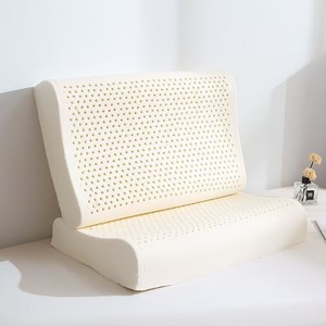 Almohada de látex natural tailandés masaje curvo protección de vértebras cervicales almohada de regalo, almohada de goma para adultos núcleo fabricante Stock - Product Image 4
