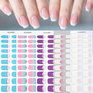 Heetverkopende Franse salonkwaliteit gel nagelstickers strips, sprankelend glanzend, UV-lamp gelstrips, nagellak, semi-gecureerde gel nagelwraps - Product Image 6