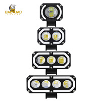 BB2767 Mini systèmes d'éclairage de conduite blanc jaune Flash RGB Led projecteur antibrouillard lampe phare ampoule pour vélo moto Moto