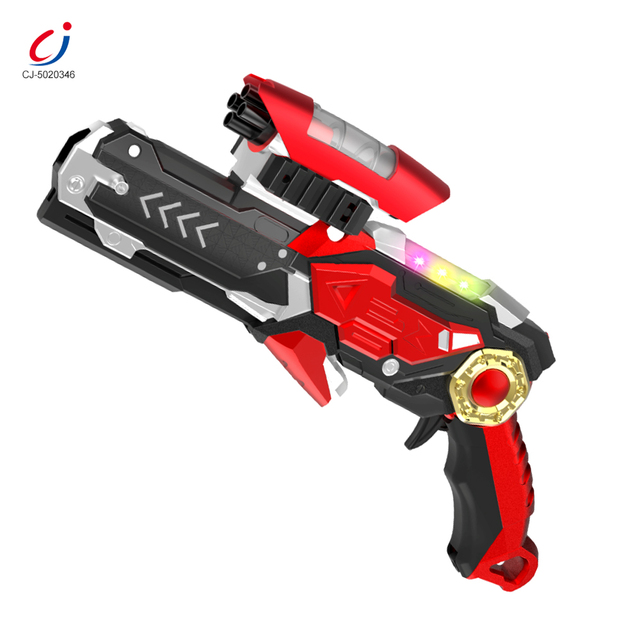 Chengji Deformation Toy Gun Shooting Games Knife 4in1 Sword Electric Sound and Light Toy Gun Led