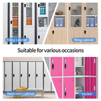 Armoire à tiroirs de bureau intelligente au design moderne, clavier numérique électronique noir, serrures à code, clé de secours, mode public/privé, mémoire