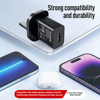 Pengisi Daya Dinding USB Shenzhen Lvxiangyuan 5V 1A 5W Colokan UK Bersertifikasi CE UKCA Adaptor Daya AC DC OTP OVP untuk Humidifier