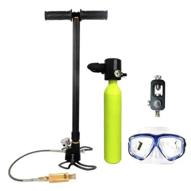 Kit de plongée sous-marine avec Mini bouteille d'oxygène, 220 v, pompe à haute pression, équipement de natation, équipement de respiration, ensemble de masques de plongée