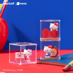 MOETCH Serie di Cancelleria Divertente HelloKitty, Mini Scatola con Animali in Vetro, Blind Box con Personaggi Kt Cat, Decorazione per Bambole, Regalo per Ragazze - Product Image 6