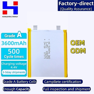 Lithium-Batterie NMC Halbfester Zustand 500 Zyklen Lebensdauer 3,85V 3,8V 3600mAh Lipo-Batteriezelle HONGSHENG Tieftemperaturbeständig - Product Image 3