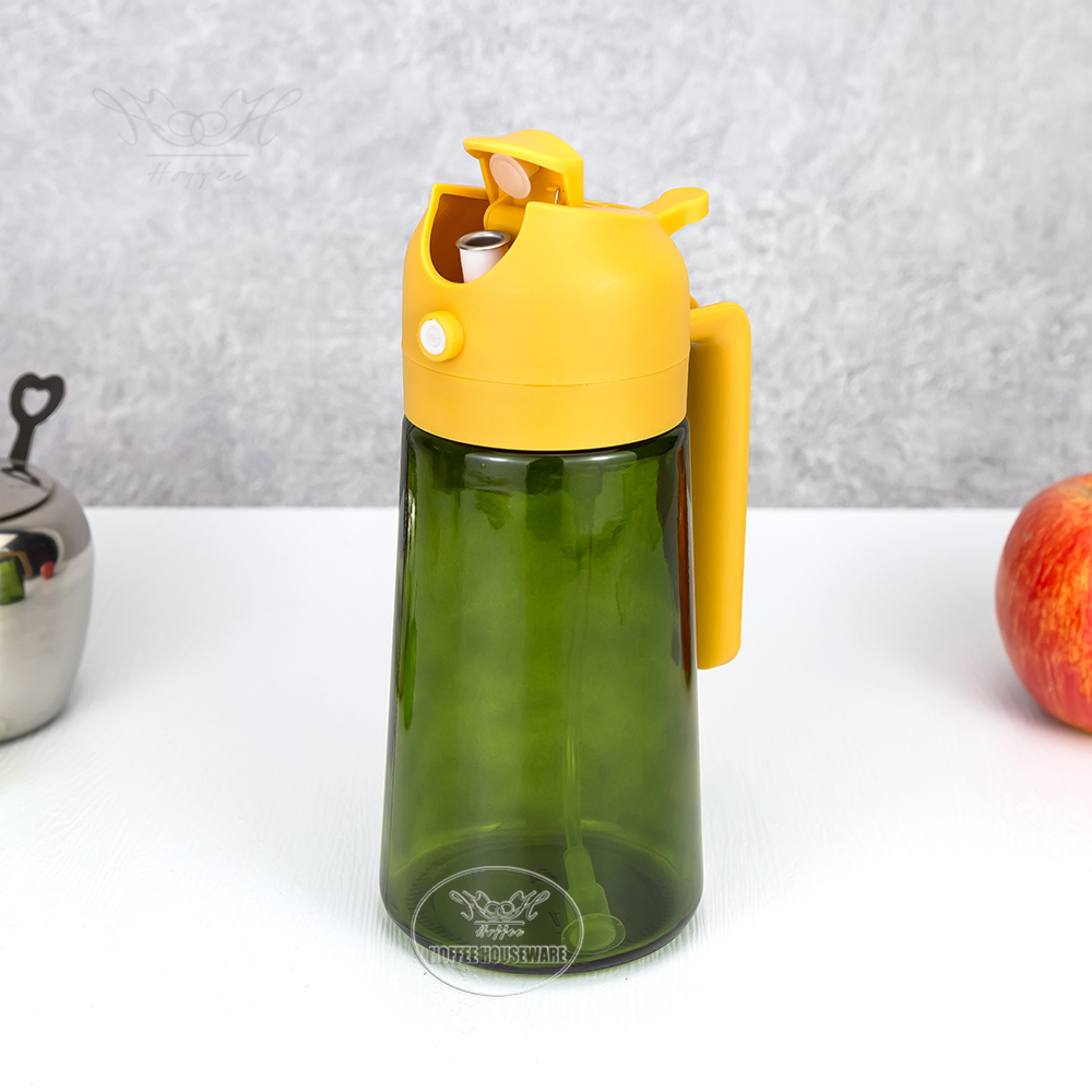Bottiglia verde + tappo giallo