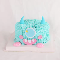 Usine en gros ins petit diable monstre halloween décoration fournitures joyeux anniversaire gâteau toppers ensembles