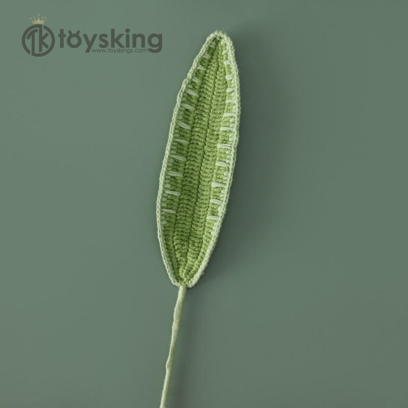 Vermilion banana leaf