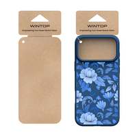 Coque de Téléphone en Paille de Blé Écologique 100 % Biodégradable, Personnalisable, pour iPhone 17 Pro Max