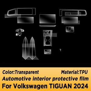 Pour <span class=keywords><strong>VOLKSWAGEN</strong></span> TIGUAN 2024 panneau écran de Navigation automobile intérieur Film de protection anti-rayures autocollant - Product Image 3