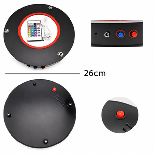 Base de Luz LED RGB de 10 Pulgadas para Hookah, Lámpara de Atmósfera Redonda para Shisha, Bandeja Decorativa Recargable para Bar, KTV, Salón, OEM - Product Image 6