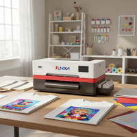 Printer DTF Roll-To-Roll Otomatis Penuh Murah Baru 30cm A3 Tinta Pigmen Multifungsi untuk Usaha Kecil Transfer Kaos