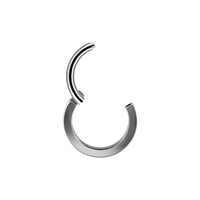 YW ASTM F136 titane Piercing nez anneau boucles d'oreilles Septum cerceau Clicker oreille Tragus Cartilage charnière Segment femmes bijoux de corps