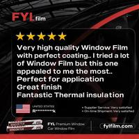 Film Kaca Mobil FYL, Film Kaca Bangunan Cermin FYL, Film Kaca Mobil Privasi Cermin Satu Arah VLT3.2% IRR88%+ UV96% 6 Tahun