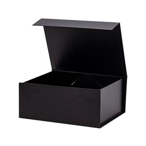 Luxury Scratch Resistance A5 Deep Black Magnetic Gift Box Packaging in Bulk - Product Image 4