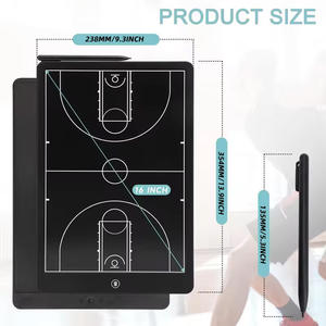 Commercio all'ingrosso basket Coaching Board, 16 LCD schermo tattico Marker Board con <span class=keywords><strong>penna</strong></span>, attrezzature per l'allenamento - Product Image 4