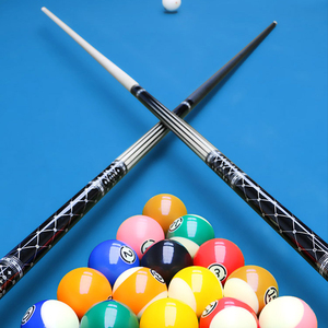 Jflowers JF60-07BF Queue de billard professionnelle en fibre de carbone 1/2, fût en fibre de verre de haute qualité, pointe de 12,5 mm, manche en ébène, qualité supérieure - Product Image 2