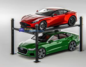 Sistem Lift Parkir Mobil Komersial 2 Tingkat Desain Kustom, Lift Parkir Hidrolik 4 Tiang Berkualitas Tinggi, Dijual Murah - Product Image 5