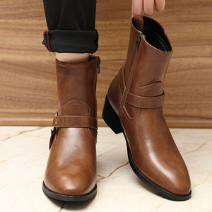 Botas Elegantes de Alta Calidad para Hombre, Zapatos Clásicos de Cuero, Botas Formales para Hombre, Zapatos de Vestir para Hombre, Botas para Fiestas de Negocios - Product Image 5