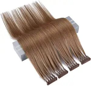 v--light China Supplier practice hair wig chemical fiber hair 6D hair extension
