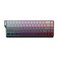 Clavier mécanique sans fil USB compact RGB à trois modes, avec échange à chaud, design gaming de bureau en ABS et connexion triple mode
