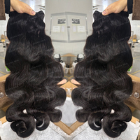 Paket Rambut Manusia Vietnam Mentah Tanpa Proses, Warna Highlight Body Wave, Grosir, Vendor Ekstensi Rambut Manusia