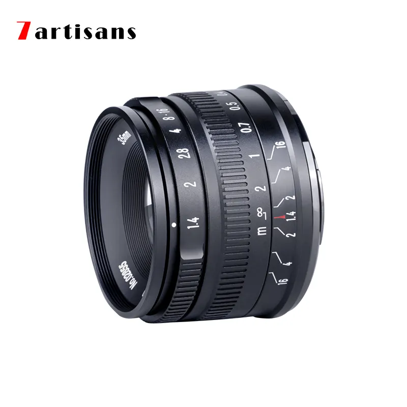 7 Artisan 7 Artisan 35Mm F1.4 Mark II Lensa Perdana APS-C untuk Sony E A6600 6500/Fuji XF/EOS-M Canon M50/Makro 4/3/Nikon Z