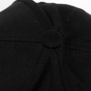 Black White Unisex <b>Snapback</b> <b>Cap</b> With Rivet Metal Rings Street Hip Hop Baseball Hat Polyester Cotton Canvas Print Design - Product Image 4